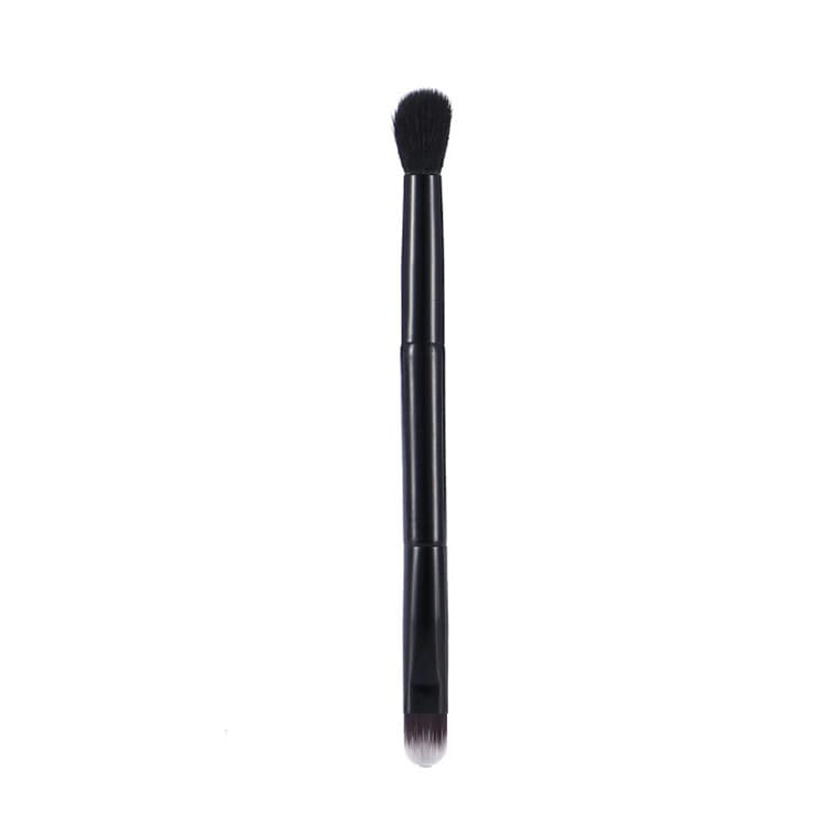 Single Black Foundation Brush Double Sided Fluffy Blending Eyeshadow Brush Makeup Private Label Nose Blending Eye Shadow Brush - Image 3