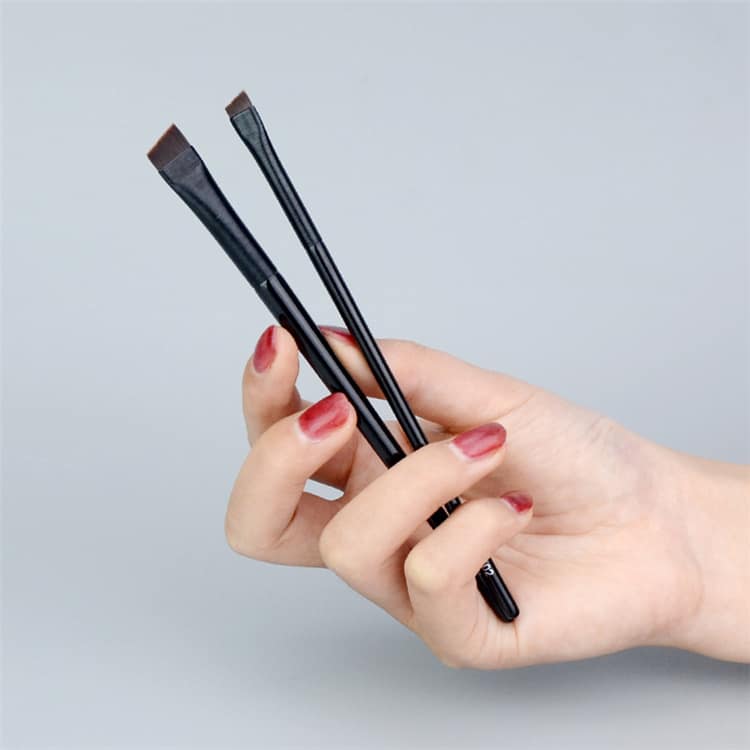 Wood Precise Best Thin Comb Professional Makeup Single Vegan Powder Tint Angle Top Flat Brows Eye Liner Brow Eyebrow Brush