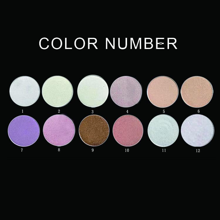 Fancy Rose Logo Mini Private Label Face Makeup Highlighter Makeup Pressed Powder Palette Glitter Pressed Custom Highlighter - Image 5