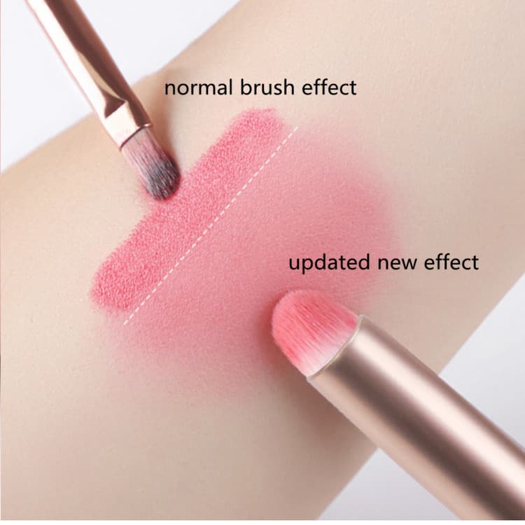 Small Luxury Tube Pink Purple Wood Make up Blending Lip Scrub Applicator Brush Round Custom Soft Makeup Lip Smudge Brush for Lip - Image 5