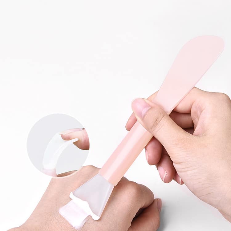 Double Ended Silicon Face Masking Brush Applicator Skin Care Spa Clay Skincare Double Sided Mask Brushes Silicon - Image 2