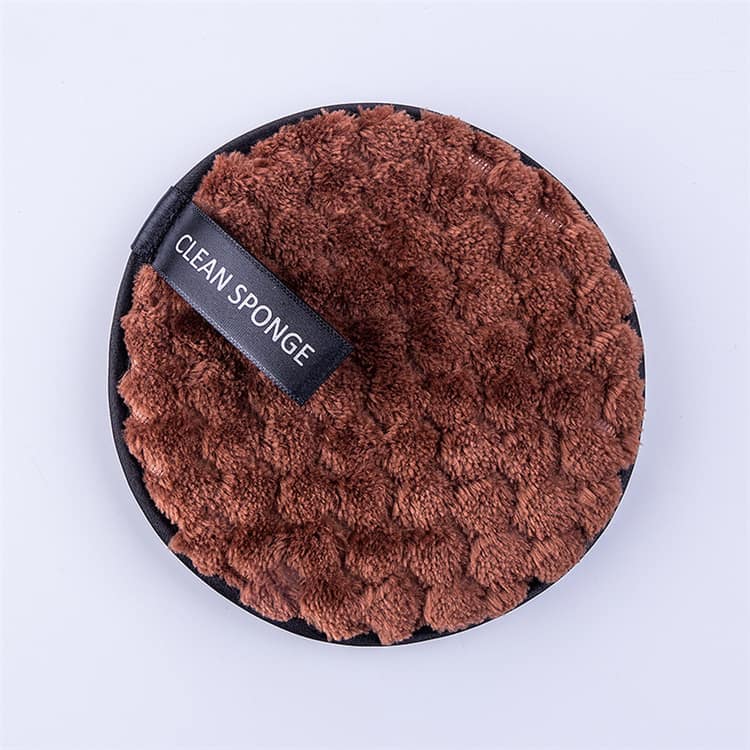 Custom Round Magic Soft Microfiber Facial Face Make up Cleansing Puff Clean Sponges Makeup Remover - Image 2