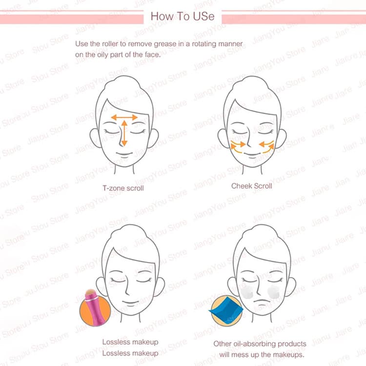 Portable Face Oil Removing Rolling Facial Cleaning Natural Volcanic Stone Oil Absorbing Volcanic Stone Roller Small Container - Image 6
