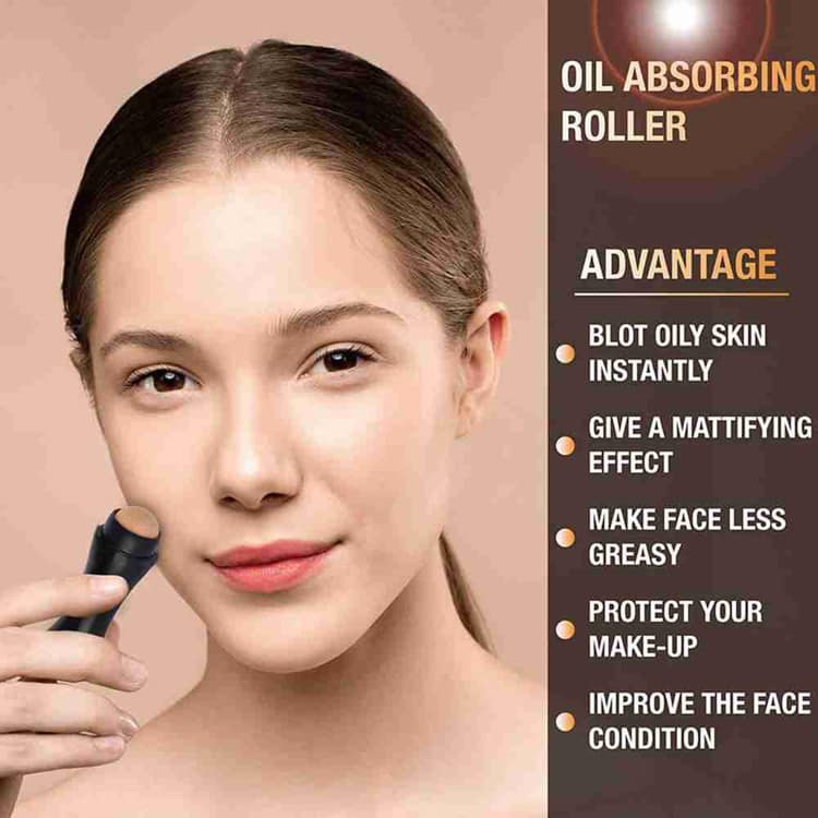 Wholesale Attractive Portable Face Oil Control Absorbing Blotting Volcanic Roller Small Oil Absorbing Roller - Image 7