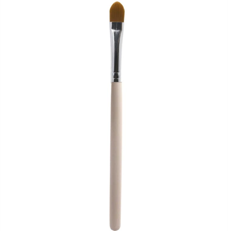 Lilywild Oem Custom Logo Single Nylon Eye Makeup Fluffy Nude Pink Brow Brush Vegan Precision Flat Concealer Brush Private Label - Image 4
