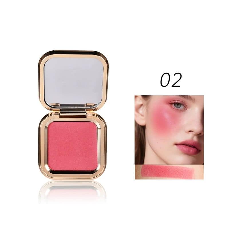 Unique Gold Pressed Powder Blush Luxury High Pigment Private Label Makeup Vegan Blush Palette - Image 4