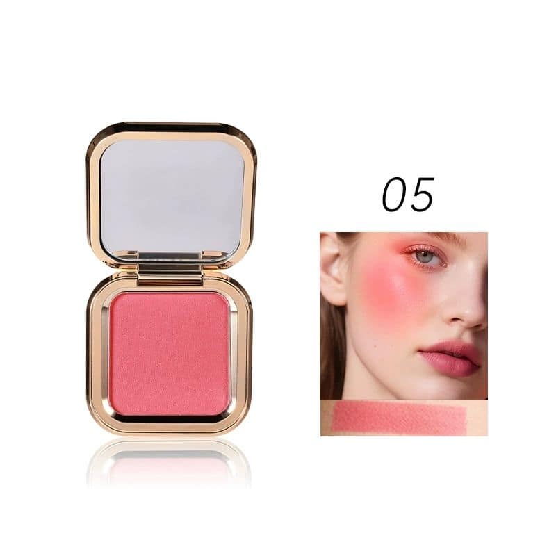 Unique Gold Pressed Powder Blush Luxury High Pigment Private Label Makeup Vegan Blush Palette - Image 5