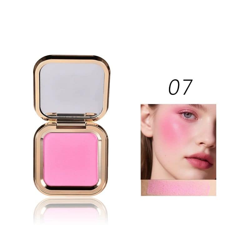 Unique Gold Pressed Powder Blush Luxury High Pigment Private Label Makeup Vegan Blush Palette - Image 6
