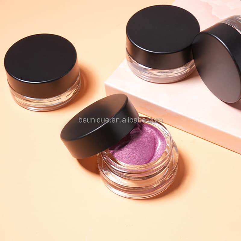 Custom Your Own Brand High Pigmented Creamy Shimmer Highlighter Liquid Iridescent Jelly Eye Shadow