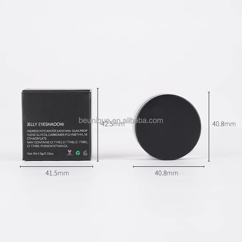 Custom Your Own Brand High Pigmented Creamy Shimmer Highlighter Liquid Iridescent Jelly Eye Shadow - Image 4
