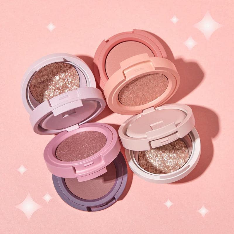 High Pigment 3 in 1 Pressed Powder Vegan Glitter Eyeshadow Mini Easy to Carry Shimmer 3 Pan Eyeshadow Palette - Image 2
