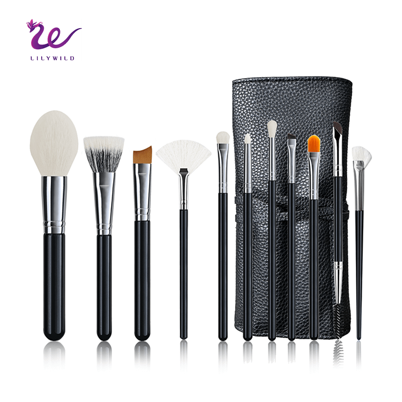 Best Selling High Quality Vegan Luxury Cosmetics Own Brand Logo Wooden Makeup Brush Set Private Label Make-up Brushes - Image 5
