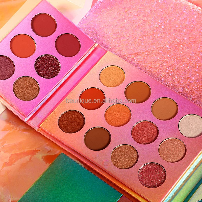 Wholesale 24 Pan Christmas Waterproof High Quality Glitter Eyeshadow Make up Private Label Eye Shadow Palette Custom Logo - Image 2