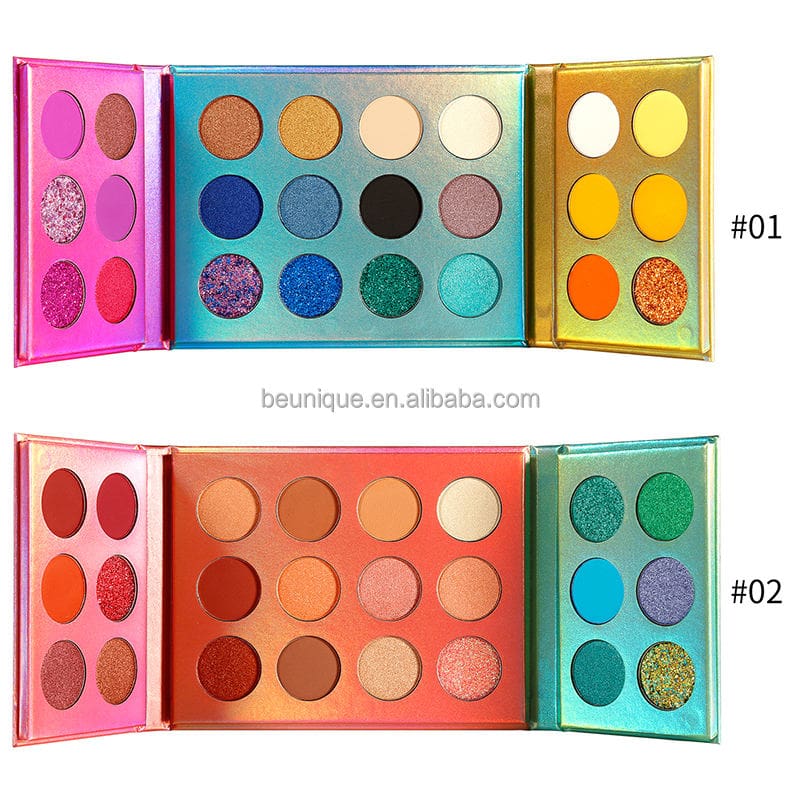 Wholesale 24 Pan Christmas Waterproof High Quality Glitter Eyeshadow Make up Private Label Eye Shadow Palette Custom Logo - Image 5