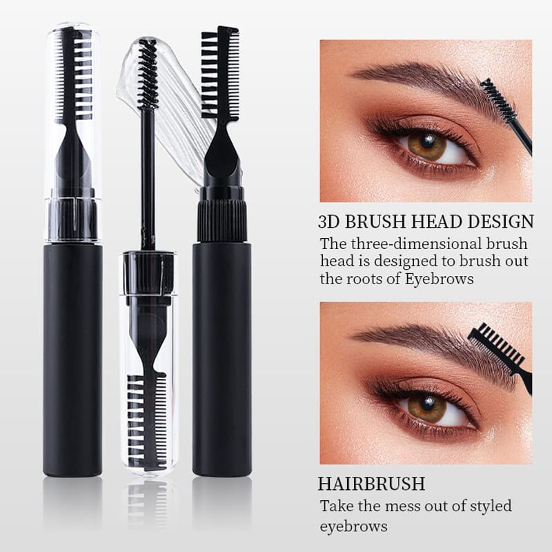 Laminating Effect Double Head Chemical Soap Brow Style Eyebrow Gel for Fluffy Feathered Look Long-lasting Waterproof Strong Hold - Image 8