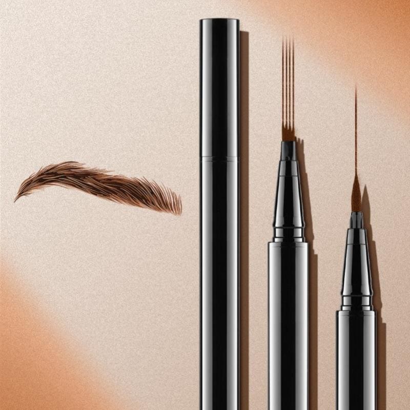 2 in 1 Liquid Eye Brow Pen Organic Makeup Waterproof Natural Private Label Fine Eyebrow Pen and Eye Liner - Image 3