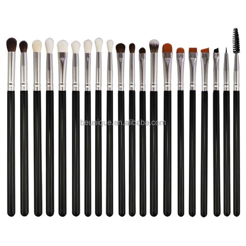 Lilywild Professional High Quality Black Vegan Private Label Wooden Luxury Single Eye Liner Makeup Brushes - Image 2