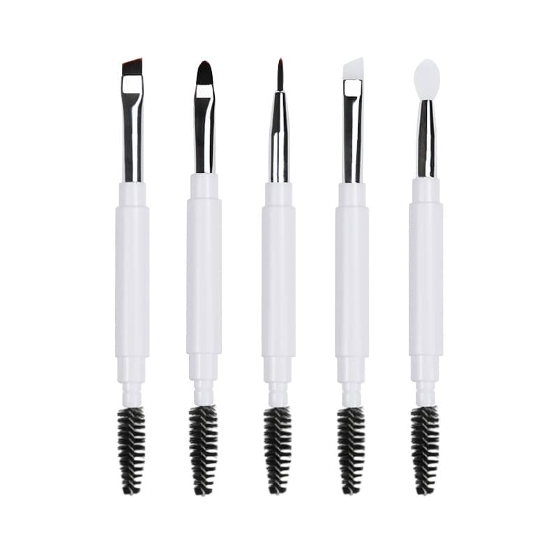 Portable 5PCS Precision Cosmetic Brushes Set for Lips Eyes OEM/ODM Makeup Artist Wholesale Handle Pouch Portable Travel Makeup - Image 2