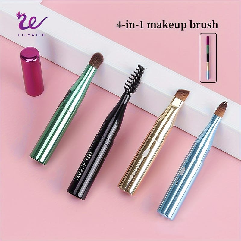 4-in-1 Makeup Brush Set Reusable Eco-Friendly Packaging Cruelty-Free Vegan Hair Free Sample Offer - Image 6