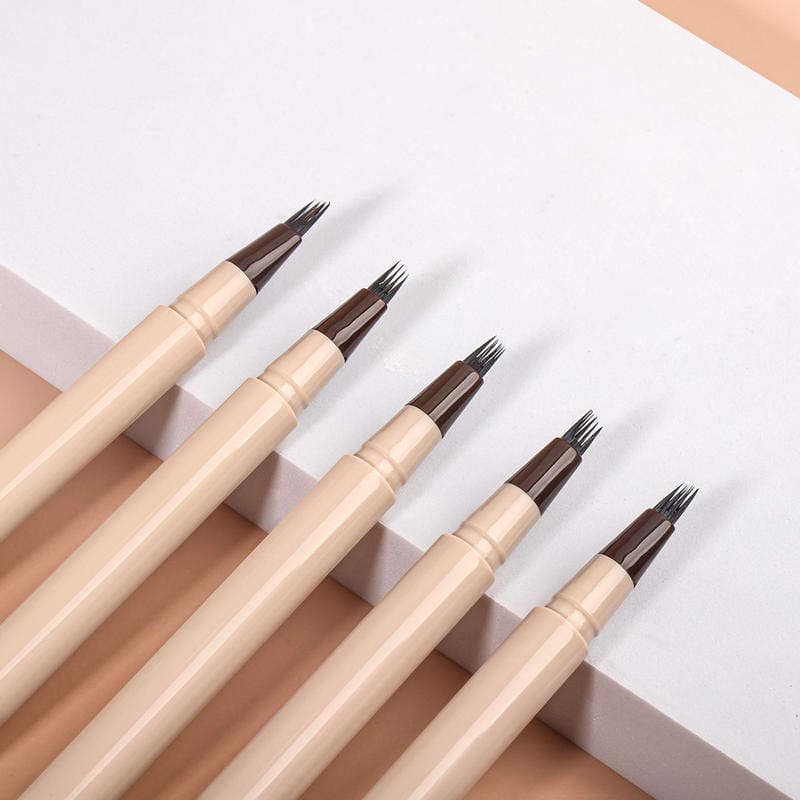 LILYWILD 2025 New Vegan 4-Prong Waterproof Quick-Dry Long-Lasting Eyebrow Pencil Liquid Microblading Effect Ultra-Slim Fine Tip - Image 5
