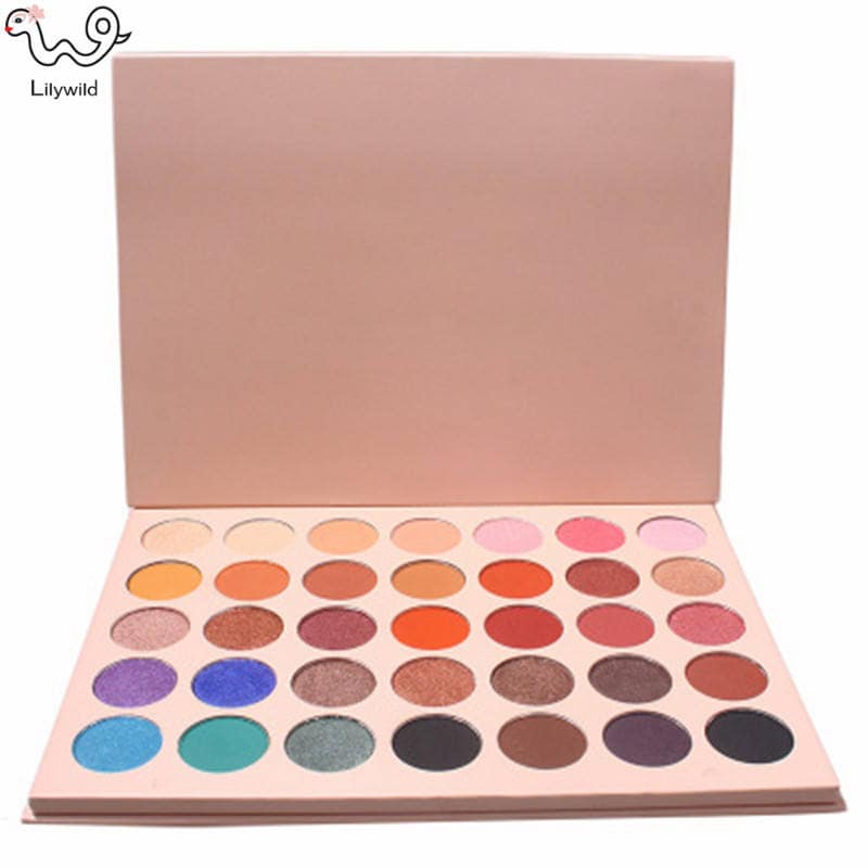 Lilywild Beauty Oem 35 Colors Makeup Eyeshadow Palette Private Label