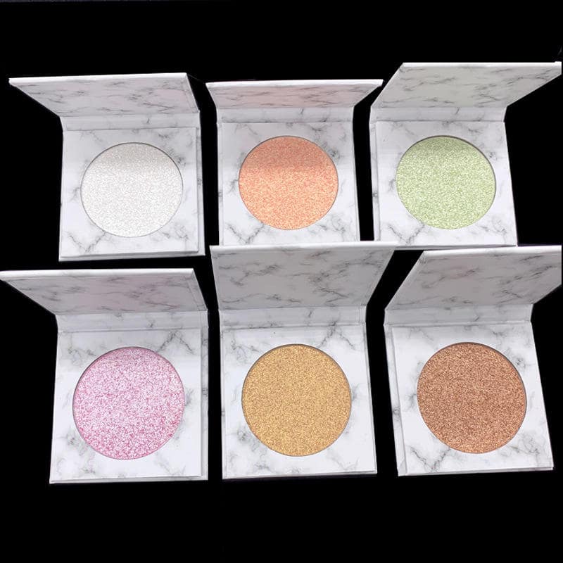 Lilywild Wholesale Eye Make up Pressed Highlighter Palette Pink Makeup Face Glitter Pigment Creamy Gel Highlighter for Face - Image 4