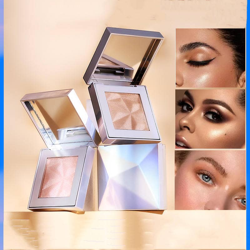 Lilywild Wholesale Custom Logo Pressed Single Pan Bronze Blush Glow Highlighter Makeup High Quality 3D Creative Highlighter - Image 2