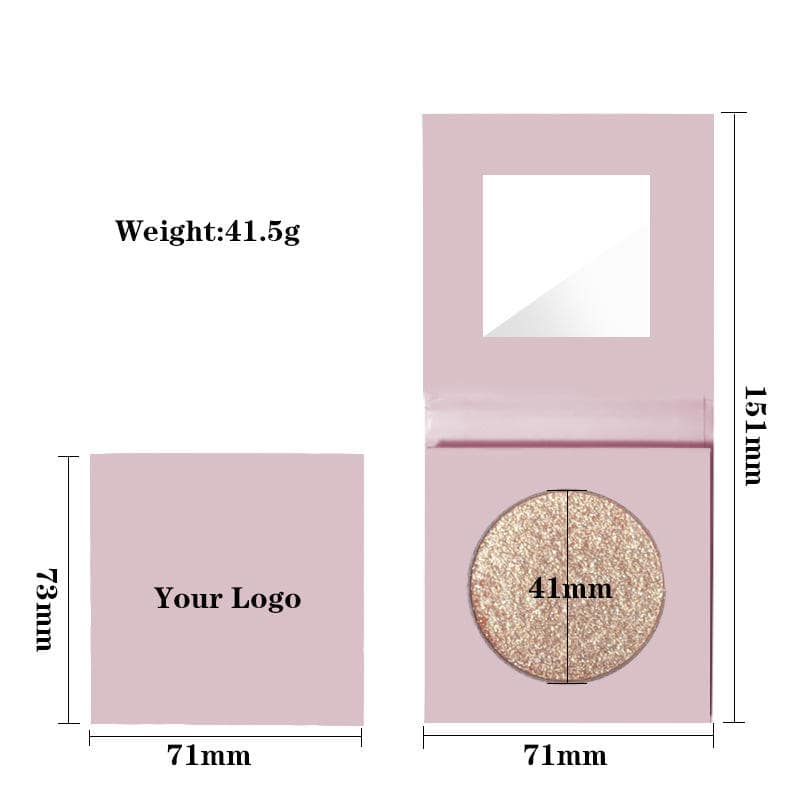 Lilywild Wholesale Eye Make up Pressed Highlighter Palette Pink Makeup Face Glitter Pigment Creamy Gel Highlighter for Face - Image 6