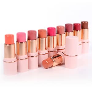 Convenient Mineral Cream Blush Stick for Face & Lips Waterproof Matte Finish Multi-Use Blendable Long-Lasting Pigment OEM/ODM