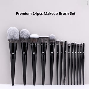 Face Make up Brushes Wooden Luxury Single Custom Professional Foundation Makeup Brushes Private Label High Quality
