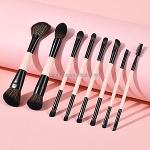 Lilywild Popular 8PCS Dual Ended Foundation Powder Contour Concealer Eye Makeup Brush Professional Makeup Brushes Set