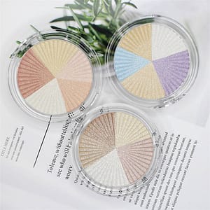 Wholesale Pressed Highlighter Makeup Palette Custom Private Label Highlighter Palette
