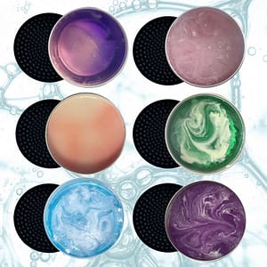 Custom Private Label Professional Solid Vegan Makeup Brush Cleaning Soap Cleaner Quick Makeup Brush Soap for Sponges and Brushes